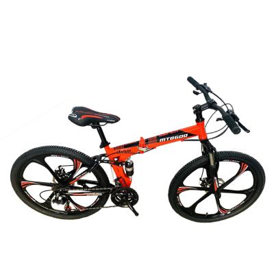 China Factory steel mountainbike folding mountain bike /foldable full suspension 26 inch MTB folding mountain bike for sale