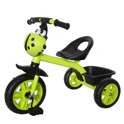 China 2022 professional light kids mini baby 3 wheel music and cycle price with rear storage basket/cheap kids tricycle for christmas for sale