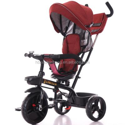 China Ride On Toy Wholesale 4 IN 1 Baby Stroller Baby Stroller Tricycle Cheap Kids Push Tricycle for sale