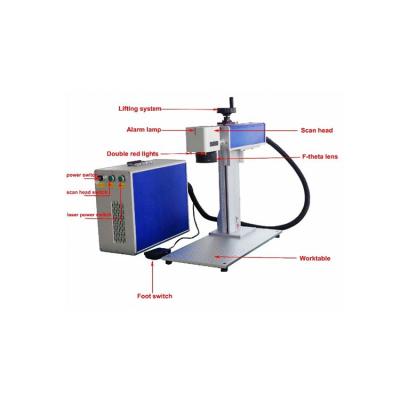 China Bestselling 3D Fiber Laser Engraving Machine Fiber Laser Engraving Machine Desktop Type for sale