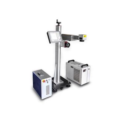 China Laser Marking Cheap Price 3W Mini Uv Flying Type Laser Barcode Engraving Machine for sale