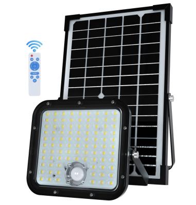 Cina 300W luce solare di alluvione PIR controllo e controllo remoto IP65 ABS PC metallo luci solari esterne in vendita