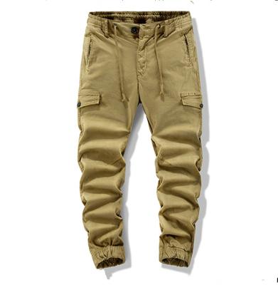 China High Quality Custom Mens Trouser Anti-pilling Pants OEM 100% Cotton Slim Fit Stretch Cargo Pockets Sport Pants for sale