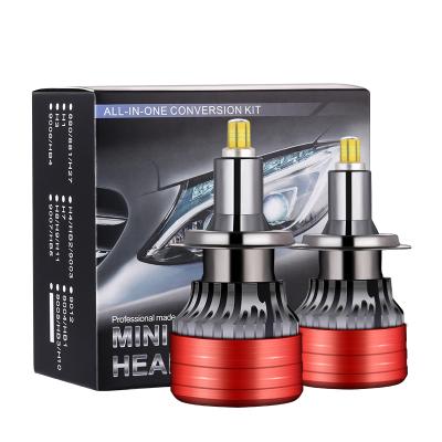 China waterproof car headlights H1 H7 H9 H4 3000K 4300K ​​6000K 8000K 72W 12V 16000LM auto headlight led headlight bulbs LED car lights X5 for sale