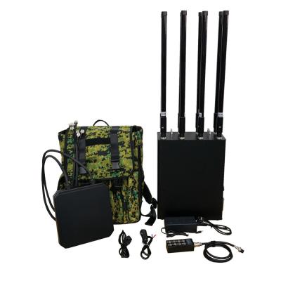 China 1.5KM~2KM Range Drone Jammer UAV Signal GPS Defense Anti Drone Backpack Jammer for sale