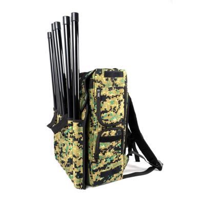 China 1.5KM 2500M Backpack Drone Jammer FPV RF Amplifier Anti UAV Signal GPS Jamming for sale