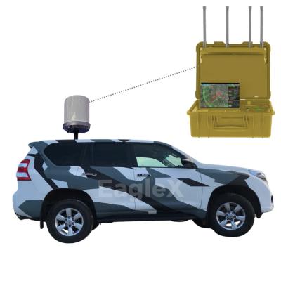 China Toyota Prado Vehículo modificado Drone Detección y interferencia 360 espacio aéreo completo en venta