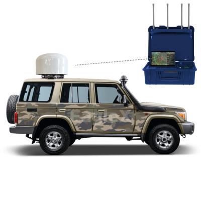 China 3000M Anti UAV Jammer Portable Vehicle Mounted Jammer Anti Drone Solution for sale