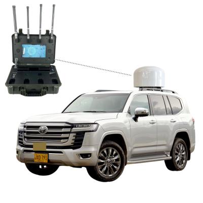 China Vehículo SUV Drone Jammer 8KM Detección FPV 3KM Contramedida Solución anti-drone en venta