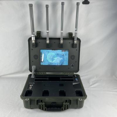 China 5KM~10KM 360° Full Airspace IP66 Protection Level 900M 1.4G 2.4G 5.2G 5.8GHz 10 Hours Operation Drone Detector Detection for sale