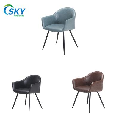 China SKY Cooling Hot Sale Upholstered Side Chair Dining Chairs Modern Leather for sale