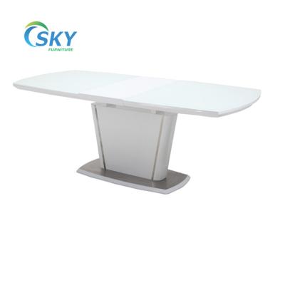 China Hot Selling SKY Elegant Luxury French Modern Dining Table Rectangle Adjustable (Height) for sale