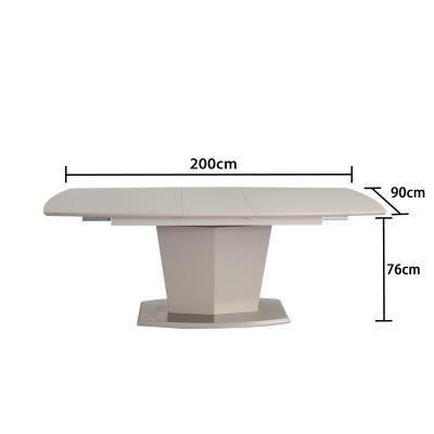 China (Height)Adjustable SKY Foldable Convertible Glass & Modern MDF Tops Dinner Table Dining Table Set for sale