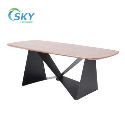 China SKY MDF Stable Veneer Laminate Max Earthquake Anti Wall Coffee Dining Table for sale