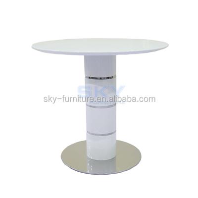 China PANEL Bar1691 High Gloss White MDF Bar Table And Bar Stool Set for sale