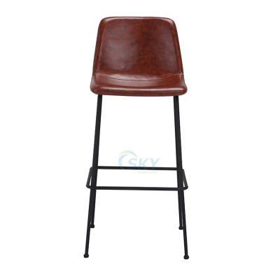 China Bar Chair Style Backrest Cafe Metal Frame Restaurant Bar Chair for sale