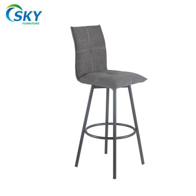 China Restaurant eco-friendly nordic kitchen bar furniture gold umpire chair cheap canvas fabric bar chair for sale