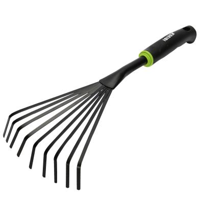 China Durable KSEIBI Good Quality 15 Inch Garden Leaf Rake With PVC Handle for sale