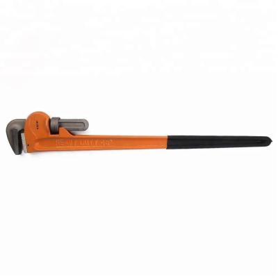 China Precision Machine Teeth Heavy Duty Adjustable 48 Inch Pipe Wrench Wrench for sale