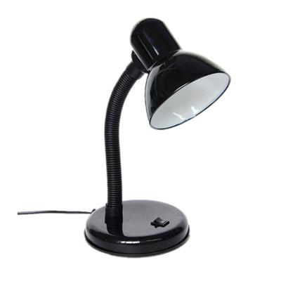 China Modern Simple Design E27 Metal Table Light Base Flexible Goose Neck Desk Lamp For Study for sale