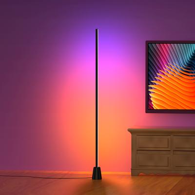 China New EUROPEAN Simple Nordic APP RGB LED Floor Lamp Corner Decor Light Stand Night Standing Light For Bedroom for sale