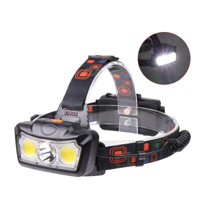 China Headlight Camping Headlight Led T6 COB Head Torch Flashlight Super Bright Waterproof Head Torch Head Lamp for sale