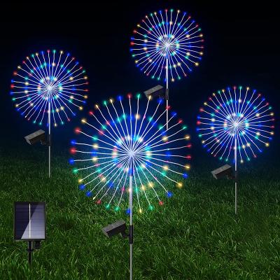 China Solar Powered Outdoor Garden Fireworks Garden Decorative Lamp for Lawn Landscape Holiday Light for sale