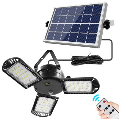 China Garden Lamp 60LED Garden Garage Light Indoor Outdoor Solar Adjustable Brightness Remote Control Timing Light for sale