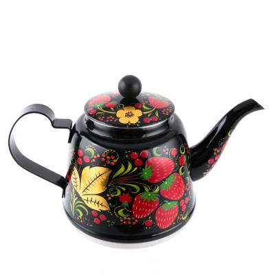 China OEM/ODM 201 Stainless Steel Strawberry Viable Top Selling Printing With Filter Goose Neck Tea Coffee Kettle With Filter for sale