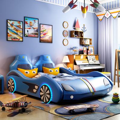 China Kids Furniture Set Bedroom Boy Girl Furniture Car Design Shapes To Children Kids Car Bed for sale