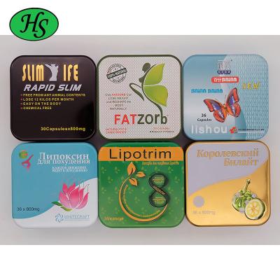 China Wholesale Customized Recyclable Mint Metal Tin Candy Gum Jewelry Medicine Engraves Square Embossed Box for sale