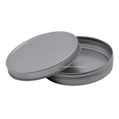 China Recyclable Wholesale Custom Metal Round Tin Jars Tins Cosmetic Boxes Packaging for sale