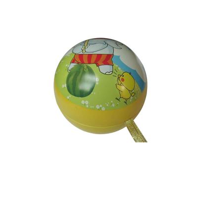 China Recyclable Hot Sale Ball Shape Packing Ball Tin Cans Tin Sphere Christmas Metal Ball for sale