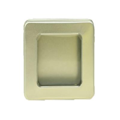 China Square Jewelry Box Gyro Iron Box Scrub Metal Jewelry Box Watch Box for sale