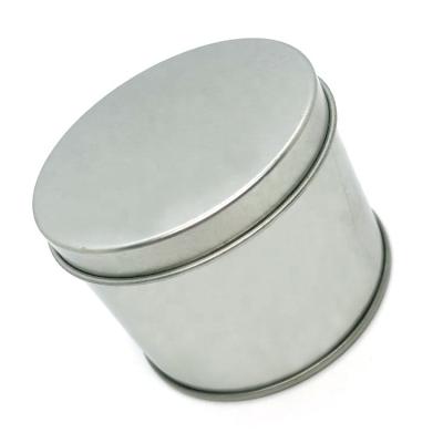 China Factory Recyclable Wholesale Cookie Tea Can Eye Candle Silver Tin Box Packaging for sale