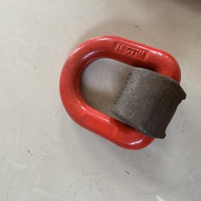 China Industrial Lifting Fittings Heavy Loads Lifting To Grade Lifting Point Weld 80 D Ring Link With Bracket for sale