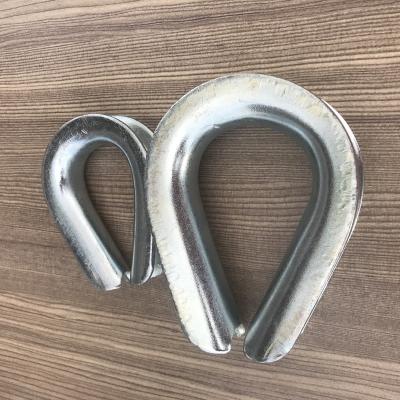 China Heavy Duty Type G414 Wire Rope Fittings Wire Rope Fittings Stainless Steel USA Thimble for sale