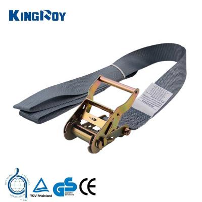 China KingRoy 2ton 50mm Belt Buckle Cargo 50mm Polyester Cargo Locking Belt Lashing Strap for sale