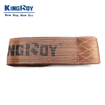 China 6:1 / 7:1 KingRoy 6ton Brown Flat Eye Type Webbing Sling With CE And GS Certificate Flat for sale