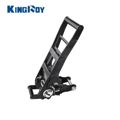 China Long Handle 5000kg 2inch 50mm Heavy Duty Ratchet 5T Link Lashing Down Belt Buckle Truck Lashing Belt Buckle for sale