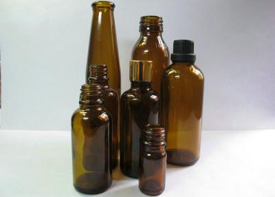 China 20ml, 30ml Tawny Comestic Ampere Amber Glass Bottles For Medicial, Chemical for sale