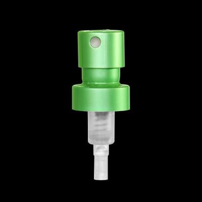 China Dia.15mm fine mist Perfume Sprayer Pump green , 0.08ml/T low profile for sale