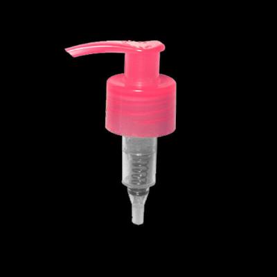 China Translucent Pink Lotion Dispenser Pump , 2.0ml 28/410 PP soap lotion pump for sale