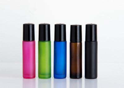 Chine Frosted Essential Oil Glass Bottles 5ml 7ml 8ml 10ml With Plastic Roller Ball à vendre