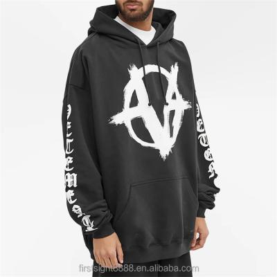 China Anti-Wrinkle Logo 80% Cotton 20% Polyester XXXXL Custom Printed Pullover Hoodie For Men for sale