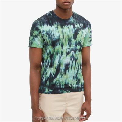 China Custom Anti-wrinkle OEM cotton street style streetwear tie dye t-shirt 100% for men for sale