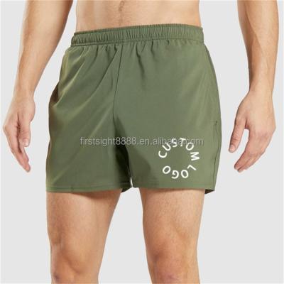 China Anti-Wrinkle OEM Custom Logo Sweat Running Quick Dry Workout Shaping Athletic Shorts For Men for sale