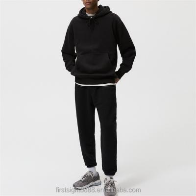 China OEM Breathable Custom Hoodie and Jogger Pants Tracksuit Simple Blank Basic Tracksuit For Men for sale