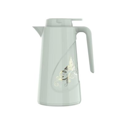 China 1.0L PORTABLE PP OUTER WITH GLASS LINER VACUUM JUG WITH THERMOS OUTER TEAPOT JUG PP VACUUM ARABIC COFFEE POT for sale