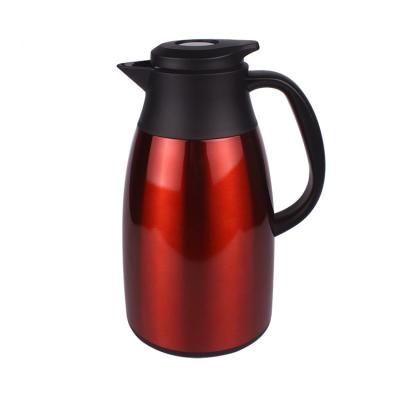 China 1.6L Stainless Steel Viable Termos Double Walled Vacuum Coffee Ktle Keep Heat Hot And Cold Coffee Pot With Handle for sale